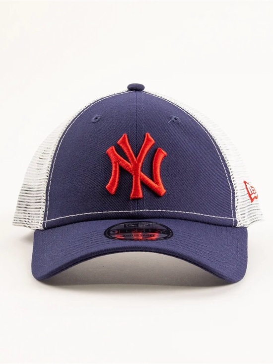 New Era Accessories - New Era Navy Blue and Red NY Trucker Hat